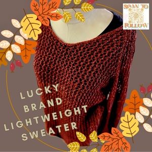 LUCKY BRAND LOOSE KNIT SWEATER